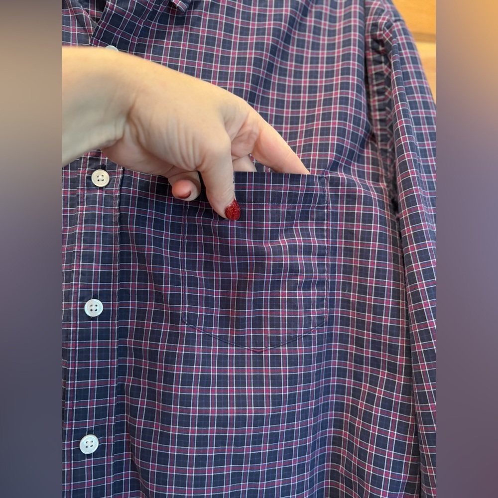 J. Crew Classic Button-Down Shirt Men's Large Multi Plaid 100% Cotton. - Picture 5 of 10